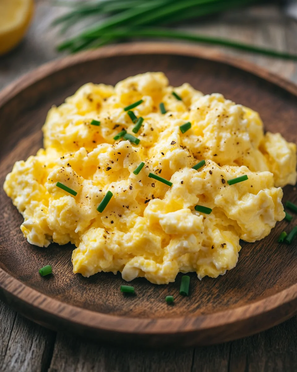 Rührei mit Hüttenkäse