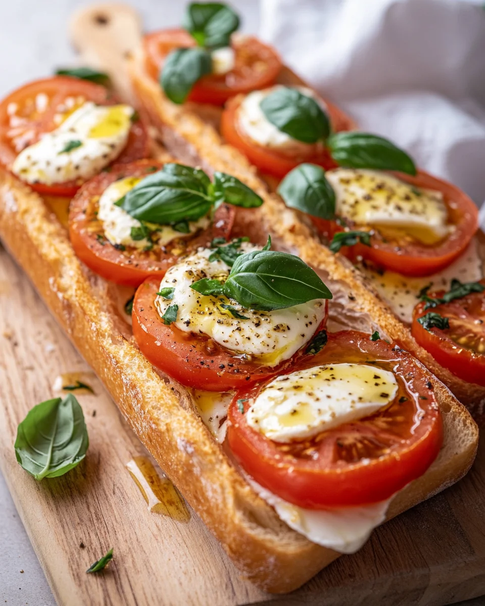 Schnelles Tomaten-Mozzarella-Baguette