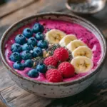 Smoothie Bowl mit Beeren (kalorienarm)