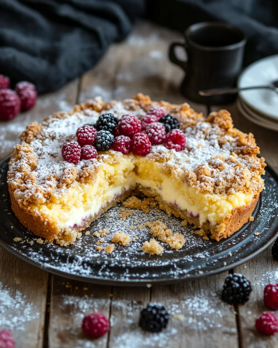Streuselkuchen mit Pudding