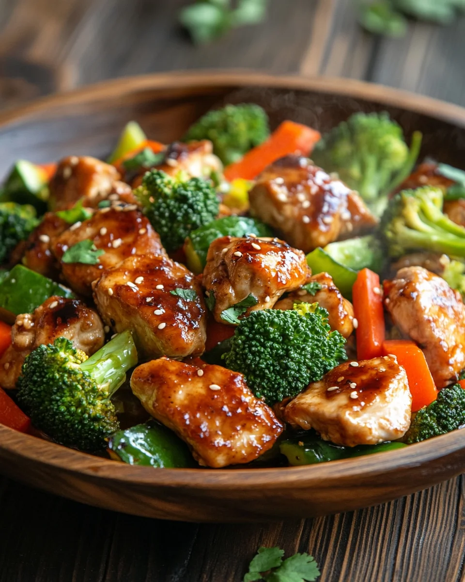 Teriyaki-Hähnchen mit Gemüse 19 Teriyaki-Hähnchen