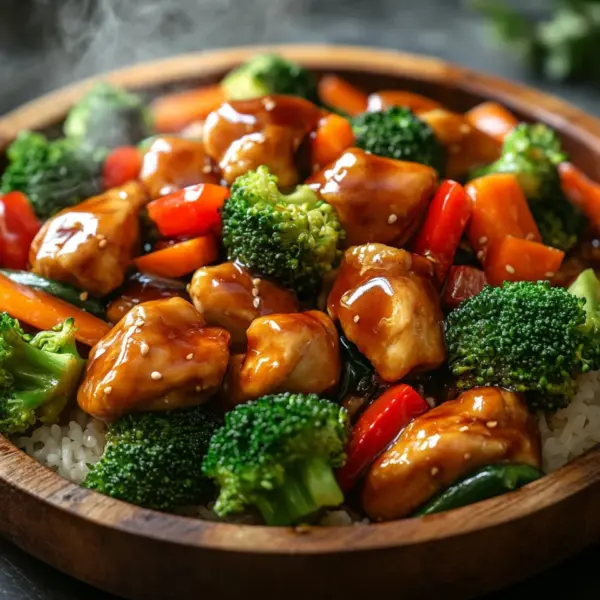 Teriyaki-Hähnchen mit Gemüse