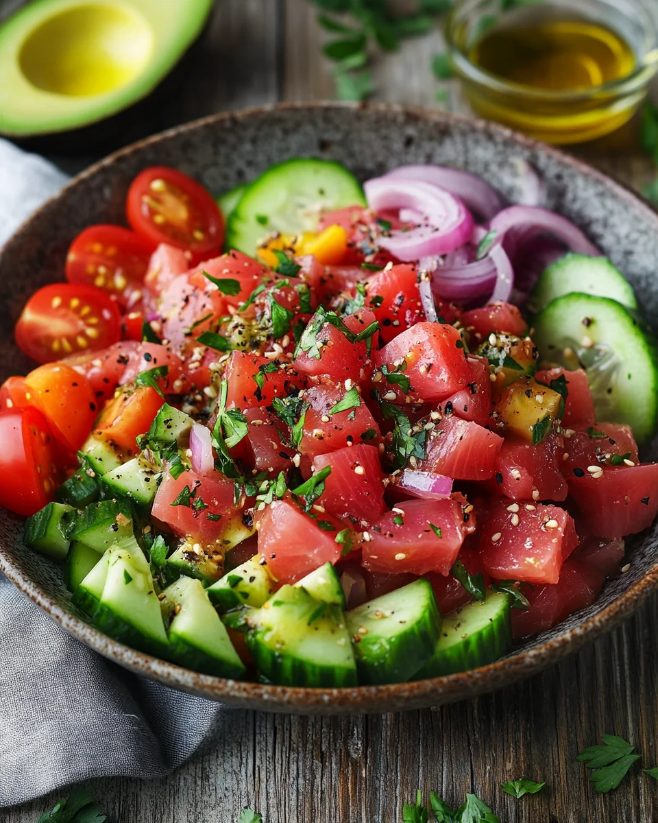 Thunfischsalat mit frischem Gemüse 19 Thunfischsalat