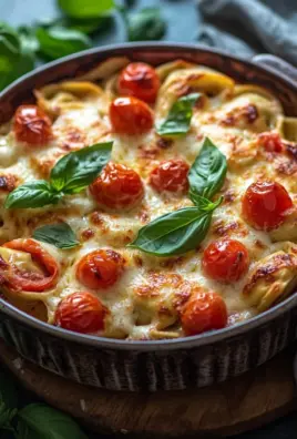 Tortellini-Auflauf mit Tomaten und Mozzarella (vegetarisches Rezept) 30 Tortellini-Auflauf mit Tomaten und Mozzarella (vegetarisches Rezept)