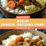 Würzige Chinakohl-Rinderhack-Pfanne 24 Pinterest Hidden Image
