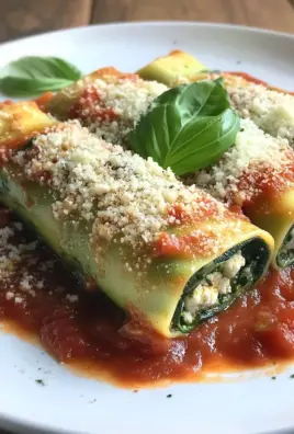 Zucchini-Cannelloni mit Ricotta-Spinat-Füllung 29 Zucchini-Cannelloni mit Ricotta-Spinat-Füllung